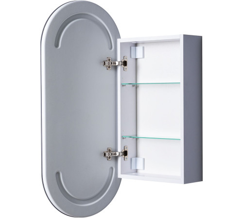 Зеркальный шкаф Aquanet Монте 40 белый, с LED подсветкой