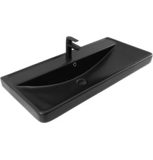 Раковина Aquanet Ирис 100 черная матовая