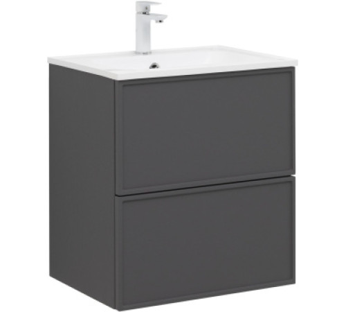 Тумба под раковину Aquanet Арт 60 ясень графит