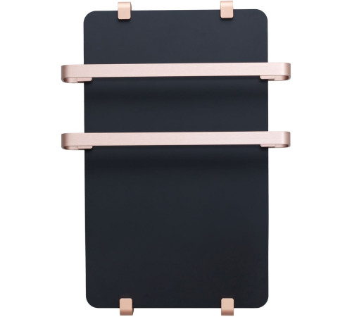 Полотенцесушитель электрический Allen Brau Infinity 60x44 с рейлингом 2.0 и креплением, медь браш