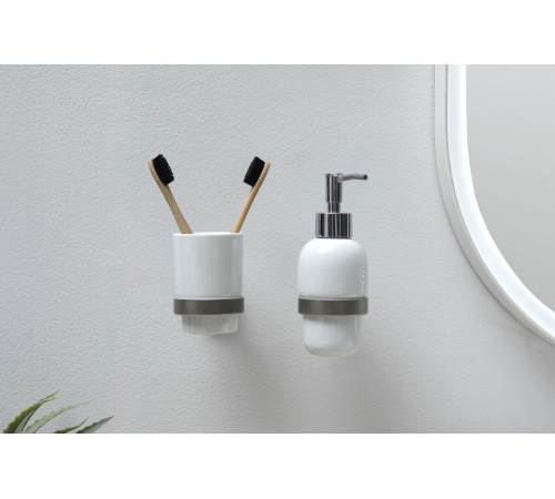 Стакан Allen Brau Priority 6.31002-BN белый/никель браш