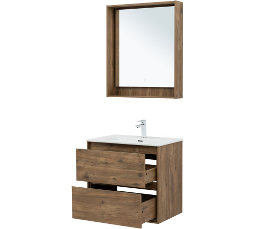 Тумба под раковину Aquanet Милан 70 дуб рустикальный