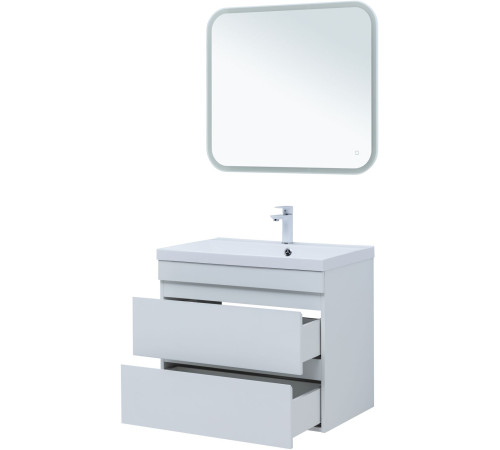 Тумба под раковину Aquanet Нота New 75 белый глянец