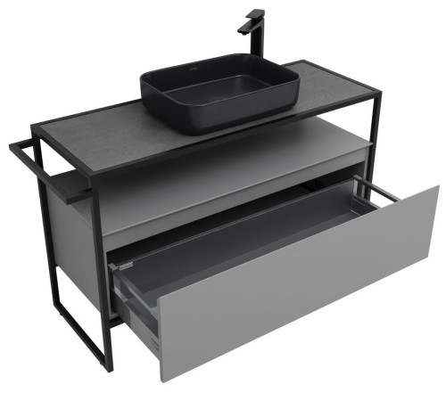 Тумба под раковину Allen Brau Priority 120 1.31004.PGM платина матовый