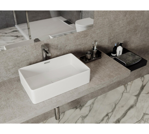 Раковина накладная Allen Brau Fantasy 55 4.11003.20 белый глянец