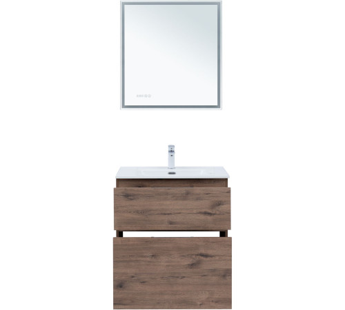 Тумба под раковину Aquanet Алвита New 70 напольная, дуб веллингтон табак