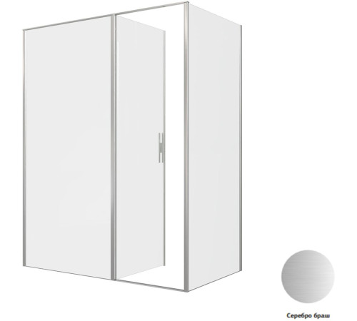 Душевой уголок Allen Brau Priority 160x90 3.31038.BA + 3.31044.BA серебро браш