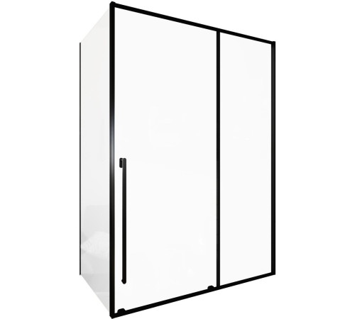 Душевой уголок Allen Brau Fantasy 150x80 3.11009.31 + 3.11012.31 черный матовый