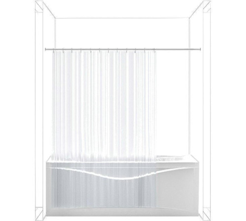 Карниз для ванны Aquanet прямой 180