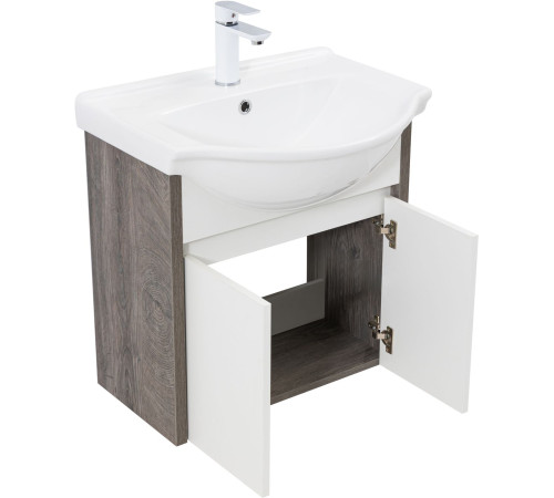 Тумба под раковину Aquanet Сидней 60 дуб рошелье/белый