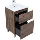 Тумба под раковину Aquanet Алвита New 50 напольная, дуб веллингтон табак