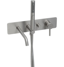 Смеситель для ванны Allen Brau Priority 5.31A06-BN (с внутренней частью) никель браш