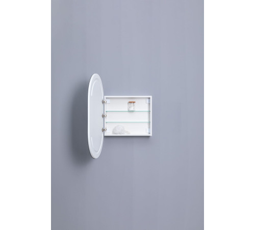 Зеркальный шкаф Aquanet Монте 60 белый, с LED подсветкой