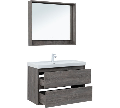 Тумба под раковину Aquanet Милан 100 дуб рошелье