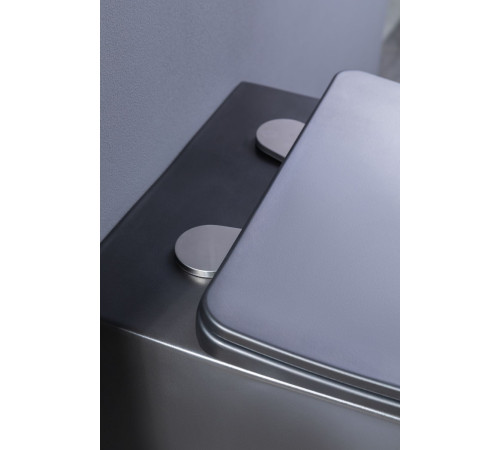 Унитаз подвесной Aquanet Rimless Tavr-W BL-103N-WHT black черный матовый