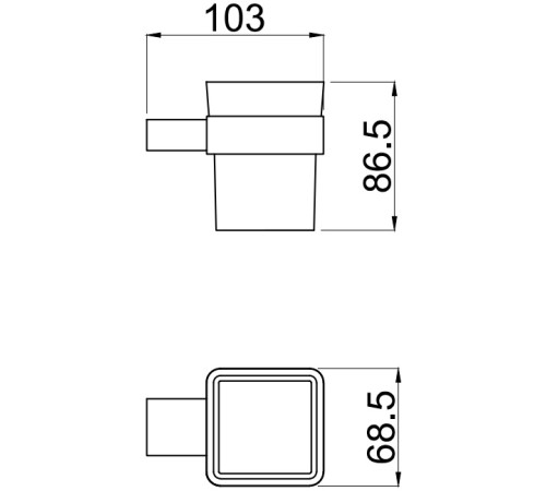 Стакан Allen Brau Infinity 6.21002-00 белый/хром