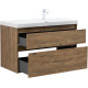 Тумба под раковину Aquanet Nova Lite 2.0 100 дуб рустикальный, правая