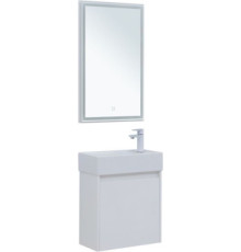 Мебель для ванной Aquanet Nova Lite 50 белый глянец (с дверецей)