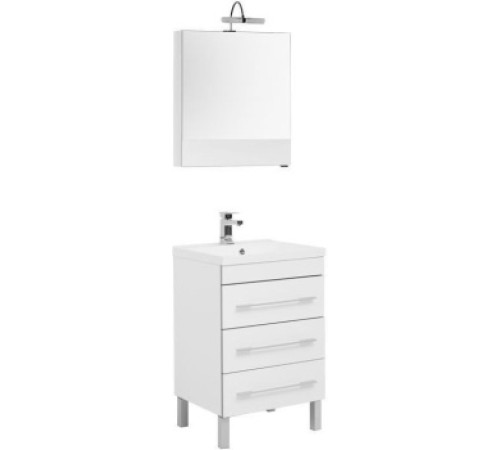 Комплект мебели для ванной Aquanet Верона 60 белый (напольный 3 ящика)