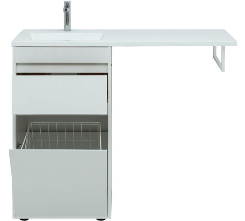 Тумба под раковину Aquanet Токио 58 белый (напольная, 1 ящик)