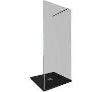 Душевая перегородка Allen Brau Infinity 1 90 3.21008.BA.T серебро браш