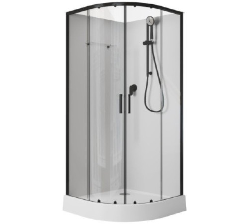 Душевая кабина Aquanet Passion EVO R black 90x90 набор 1