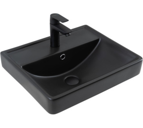 Раковина Aquanet Ирис 50 черная матовая