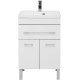 Тумба с раковиной Aquanet Верона 60 белый (напольная 1 ящик 2 дверцы)