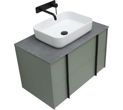 Тумба под раковину Allen Brau Reality 80 1.32005.CGM олива матовый