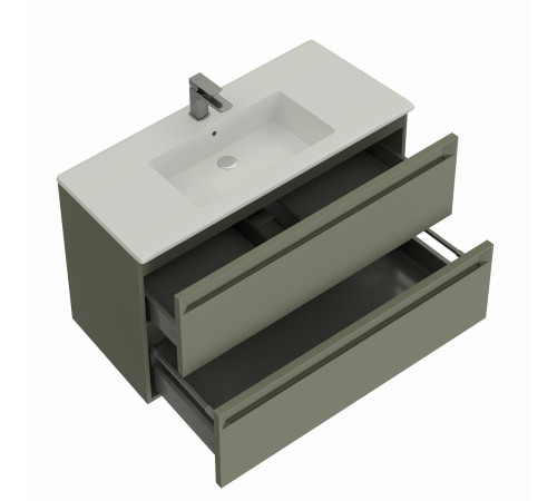 Тумба под раковину Allen Brau Eclipse 80 1.E1002.CGM 2.0 олива матовый