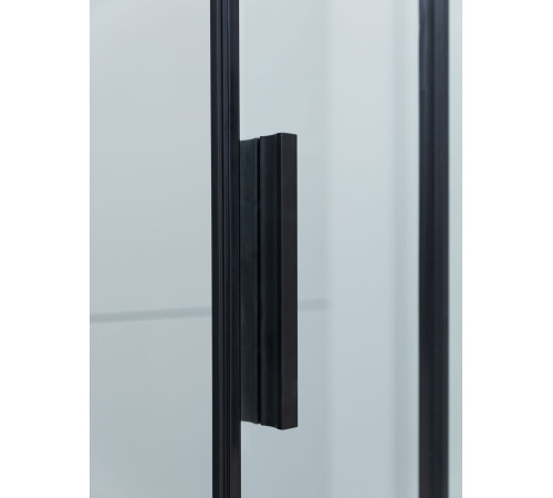 Душевая дверь Aquanet Pleasure Evo 140 AE65-N140-BT профиль черный, прозрачное стекло