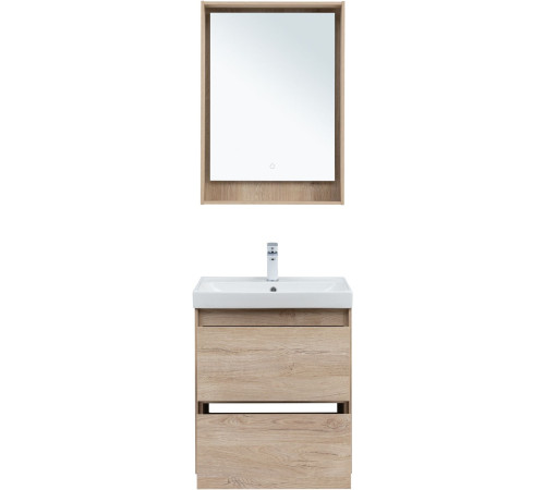 Тумба под раковину Aquanet Милан 60 дуб светлый