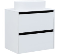 Тумба под раковину Allen Brau Activity 70 1.34003.WM белый матовый/черный браш