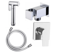 Набор смесителя с гигиеническим душем Aquanet Static 1.04 (с внутренней частью)