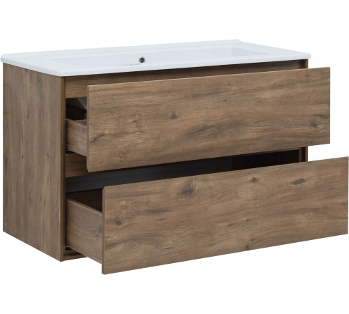 Тумба под раковину Aquanet Милан 105 дуб рустикальный