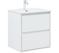 Тумба под раковину Aquanet Милан 60 белый глянец
