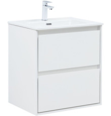 Тумба под раковину Aquanet Милан 60 белый глянец