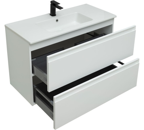 Тумба под раковину Allen Brau Eclipse 100 1.E1003.WM белый матовый