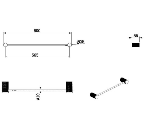 Держатель для полотенца Allen Brau Priority 4.0 6.31D11-BN никель браш