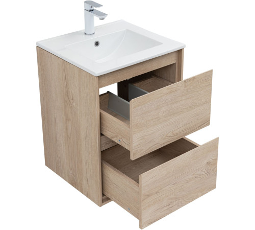 Тумба под раковину Aquanet Милан 50 дуб светлый