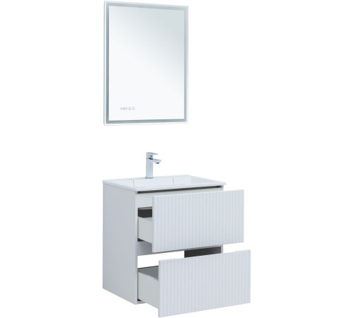 Тумба под раковину Aquanet Джейн 60 белый матовый