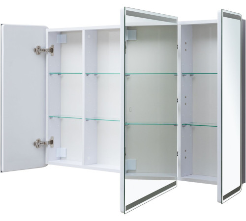 Зеркальный шкаф Aquanet Оптима 120 с LED подсветкой