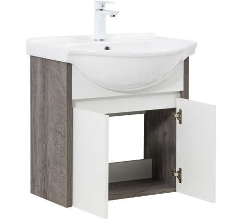 Тумба под раковину Aquanet Сидней 60 дуб рошелье/белый