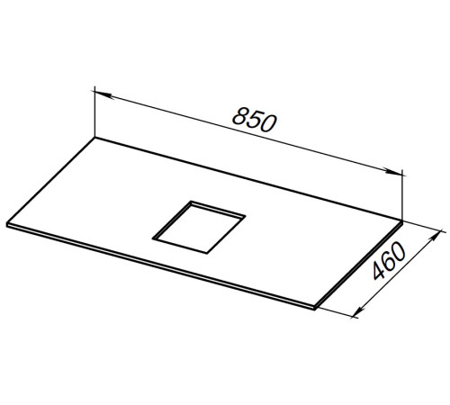 Столешница Allen Brau Infinity 85 1.21011.G графит