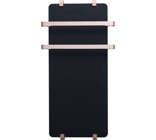 Полотенцесушитель электрический Allen Brau Infinity 140x44 с рейлингом 2.0 и креплением, медь браш