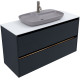 Тумба под раковину Allen Brau Activity 120 1.34007.AM антрацит матовый/черный браш