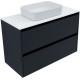 Тумба под раковину Allen Brau Activity 100 1.34006.AM антрацит матовый/черный браш