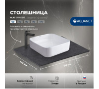 Столешница Aquanet Flat 60 графит, с отв. слева