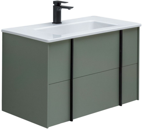Тумба под раковину Allen Brau Reality 80 1.32005.CGM олива матовый
