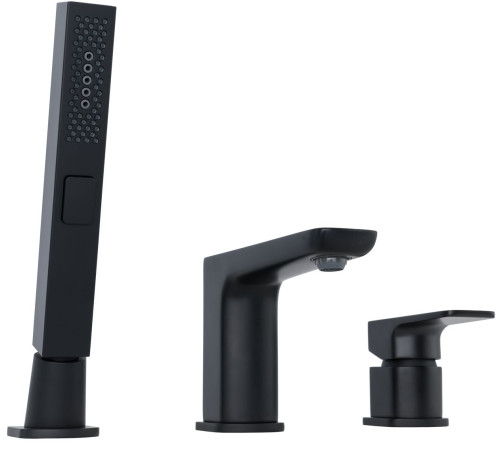 Смеситель на борт ванны Allen Brau Infinity 5.21008-31 (с внутренней частью) черный матовый